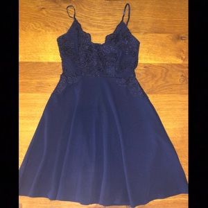 Windsor Navy Blue Homecoming Dress Size XS